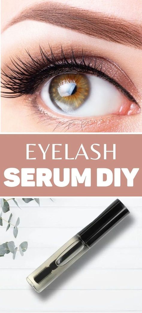 Grow long lashes with this eyelash growth serum diy recipe.  Simple to make and use.  This lash growth mascara is all natural and is toxin free.  Save money by making your own diy beauty products.    This essential oil recipe for last serum with castor oil and rosemary and lavender essential oils will be one that you'll definitely want to add to your beauty routine. Caster Oil For Eyelashes, Eyelash Growth Serum Diy, Eyelash Serum Diy, Eyelash Growth Diy, Diy Eyelash Growth Serum, Serum Recipe, Natural Eyelash Growth, Castor Oil Eyelashes, Lash Growth Serum