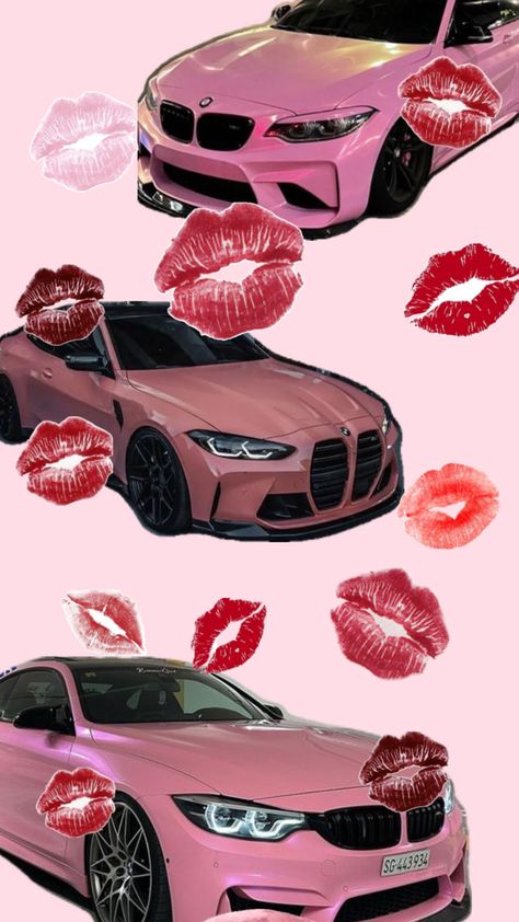 BMW TOP Pink Bmw Aesthetic, Pink Bmw, Funny Cartoon Drawings, Pink Lamborghini, Carros Bmw, Pink Cars, Rich Cars, Dark Red Wallpaper, Cute Lockscreens