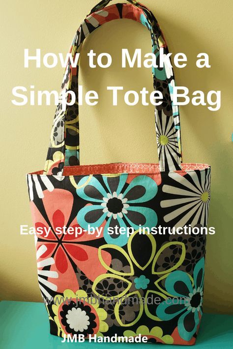 Simple Handbags To Sew, Easy Diy Bags And Totes, Handmade Grocery Bags, How To Make A Quilted Bag, Simple Bags To Sew Easy Projects, Sewn Bags Pattern, How To Sew A Tote Bag Step By Step, Free Tote Bag Patterns With Pockets, Lined Tote Bag Pattern Free