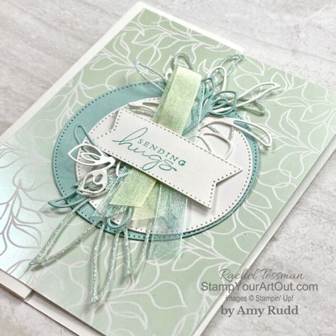 Splendid Stems Stampin Up Cards, Stampin Up Gift Of Giving, Stampin Up Layering Leaves, Layering Leaves Stampin Up Cards, Splendid Day Suite, Rachel Tessman, Card Stamping, Leaf Cards, Paper Leaves