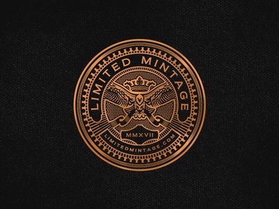 Limited Mintage Jiu Jutsu, Learning Logo, Coin Design, Education Logo, Seal Design, Badge Design, Graphic Design Studios, Vintage Typography, Photo Images