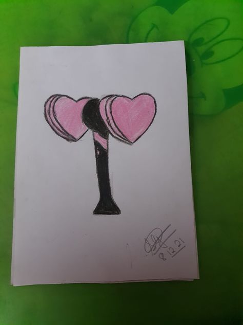 I drew this blackpink light stick Hope you all like my drawing Blackpink Light Stick Drawing, Blackpink Light Stick, Blackpink Drawing, Hammer Drawing, Pink Drawing, Love Stick, Stick Drawings, Rose Sketch, Easy Drawings For Beginners