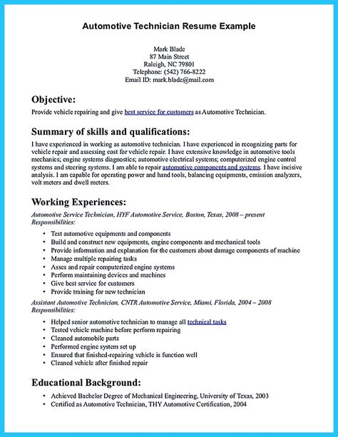 Before starting to write an auto technician resume, you need to learn how to write it well. In this case, some criteria are crucial to consider. One o... automotive technician job description resume and auto body technician resume example Check more at http://www.resume88.com/writing-a-concise-auto-technician-resume/ Sample Resume Format, Resume Objective Examples, Education Resume, Automotive Technician, Cv Cover Letter, Mechanic Jobs, Resume Objective, Automotive Mechanic, Resume Writer