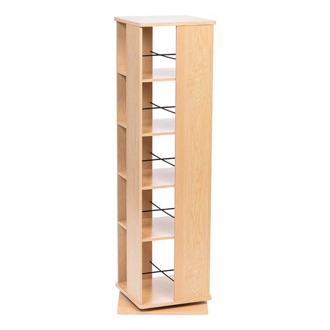 AmazonSmile: IRIS USA, Inc. RBS-5S 5 Tier Revolving Bookshelf, Light Brown: Kitchen & Dining Bookshelf Light, Rotating Bookshelf, Revolving Bookcase, Bookshelf Lighting, Shelf Board, 5 Shelf Bookcase, Bookshelf Styling, Media Storage, Furniture Styles