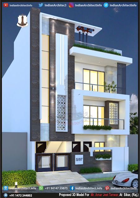 4 Bhk Bunglow Design, 3floor Elevation Design, Elevation For G+2, G 2 Elevation Design Modern, G 3 Elevation Design, G 4 Front Elevation Design, G 2 Front Elevation Design Modern, G 3 Front Elevation Design Modern, Front Elevation Designs G+2