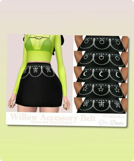 Sims 4 Willow Accessory Belt Set This is a Set with 2 Creations – Click here to show all Accessory waist belt with chains and circles / hearts / moons / stars / butteflies 😉 Available in 25 swatches (5 swatches for each circle / heart / moon / star / butterfly) Gloves Category Filesize:Continue reading "Willow Accessory Belt SET By Dissia" #gloves #sims4 #sims #sims4cc #gaming #accessories Butterfly Gloves, Mod Jacket, Accessory Belt, Sims 4 Cc Download, Heart Moon, Toddler Tops, Best Sims, Summer Sweaters, Family Fashion