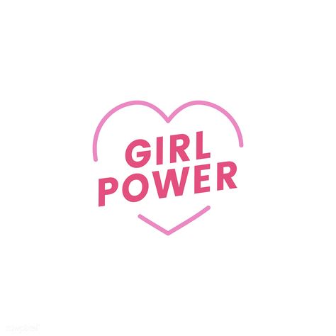 Girl Power Poster, Badge Illustration, Girl Power Art, Feminist Tattoo, Girl Power Tattoo, Power Tattoo, Power Logo, Girl Power Quotes, Girl Power Shirt