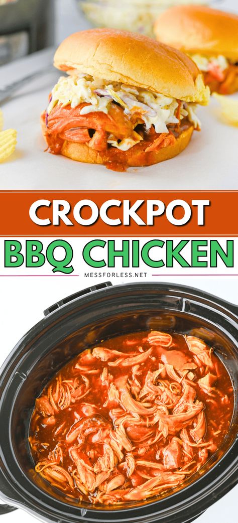 crockpot bbq chicken recipe Shredded Bbq Chicken Crockpot, Hamburger Macaroni Soup, Crockpot Shredded Bbq Chicken, Crockpot Bbq Chicken, Bbq Chicken Recipe, Crockpot Chicken And Noodles, Easy Bbq Chicken, Shredded Bbq Chicken, Bbq Chicken Crockpot