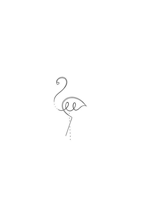 Single Line Unicorn Tattoo, Stick Flamingo Tattoo, Flamingo Simple Tattoo, Micro Flamingo Tattoo, Mama Flamingo Tattoo, Flamingo Tatoos Tattoo Ideas Small, Small Tropical Tattoos For Women, Dainty Flamingo Tattoo, Flamingo Line Tattoo