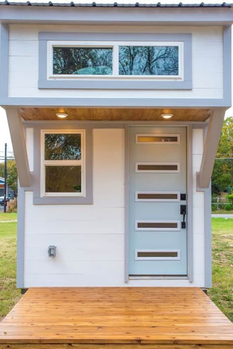 Micro Shelter, Tiny House Appliances, Wohne Im Tiny House, Tiny House Interior Design, Tiny House For Sale, Tiny House Listings, Micro House, Unique House Design, Modern Tiny House