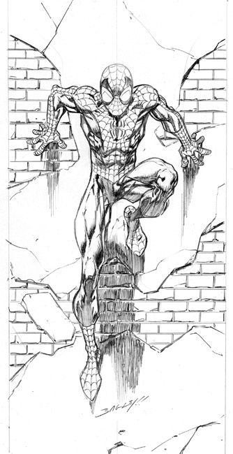 Mark Bagley Spiderman, Simple Pencil Art, He Man Tattoo, Mark Bagley, Ultimate Spider Man, Marvel Drawings, Comics Love, 흑백 그림, Comic Drawing