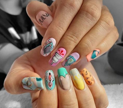 Celebrate Women’s History Month With These Feminist Nails Feminist Nail Designs, Women’s History Month Nails, Feminism Nails, Feminist Nail Art, Tyler The Creator Inspired Nails, Feminist Nails, Tyler The Creator Nails, Wolf Tyler The Creator, Wolf Tyler