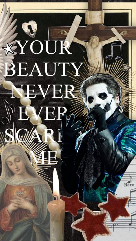 mary on a cross #ghostheband #ghost #maryonacross Mary On A Cross Poster, Ghost Band Lyrics Wallpaper, Mary On A Cross Wallpaper, Ghost Album Covers Wallpaper, Mary On The Cross, Mary On A Cross Aesthetic, Ghost Band Drawing, Ghost Wallpaper Band, Mary On A Cross Ghost