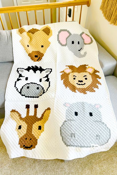 lovable loops free safari animals crochet blanket pattern C2c Safari Blanket, Girrafe Crochet Free Pattern, C2c Free Crochet Patterns, Safari Crochet Baby Blanket, Crochet Safari Animals Free Pattern, Graphghans Crochet Patterns, Pixel Crochet Pattern Free, Crochet Safari Baby Blanket, Animal Crochet Blanket