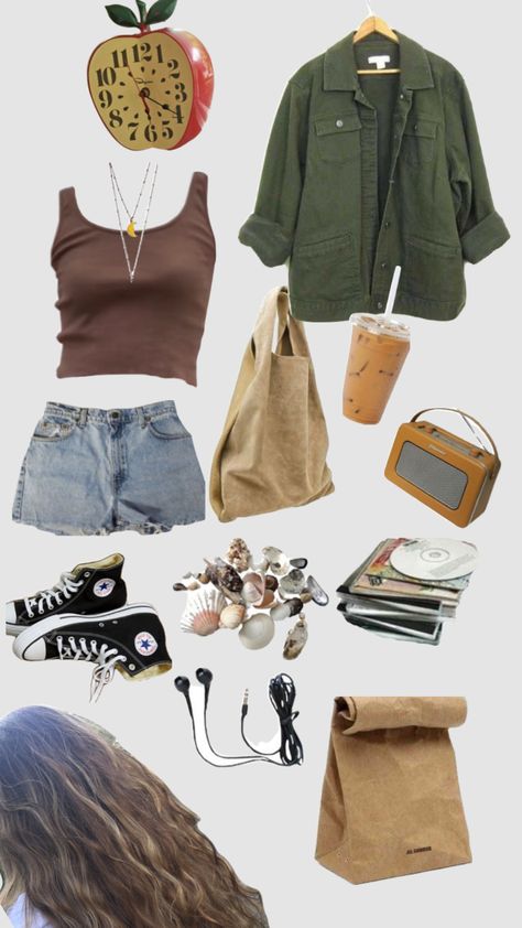 Summer Outfits Adventure, Sufer Girl Aesthetic Outfits, Summer Outfits Granola Girl, Coastal Granola Girl, Coastal Granola Outfits, Abbycore Outfits, Granola Girl School Outfit, Vintage Beach Aesthetic Outfits, Summer Granola Girl Fits