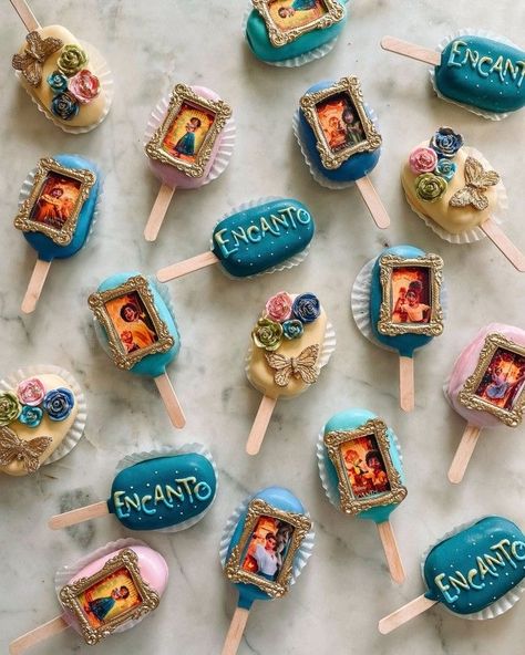 Encanto Birthday Party Ideas, Encanto Cake, Cake Popsicles, Encanto Birthday Party, Encanto Party, Fun Trips, Class Birthdays, Mexican Party Decorations, Birthday Party Theme Decorations