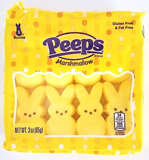 Peeps, Yellow Marshmallow Bunny Easter Candy, Gluten Free Easter Basket Alternatives, Marshmallow Bunnies, Peeps Candy, Flavored Marshmallows, Marshmallow Bunny, Holiday Favorite Recipes, Candy Basket, Candy Companies, Candy Brands