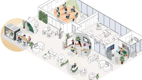 Active Learning Classroom, Hub Design, Coworking Space Design, Station Service, Smart Office, Concept Diagram, Workplace Design, Interior Concept, Workspace Design