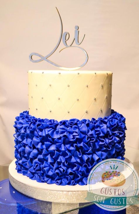 Royal Blue Quince, Cube Cake, Blue Quince, 50 And Fabulous, 18th Birthday Party, Color Rojo, 18th Birthday, Quince, Quinceanera