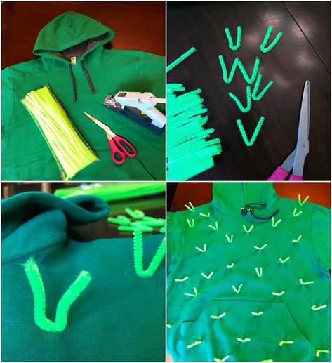 DIY Cactus Costume | Loteria Costumes Ideas Diy, Cactus Costume Diy, Carnaval Kids, Carnaval Diy, Cactus Costume, Karneval Diy, Office Halloween Costumes, Creative Halloween Costumes Diy, Diy Cactus