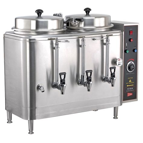 Cecilware FE100N 1 PHASE Twin 3 Gallon Automatic Coffee Urn - 120/208/240V Coffee Urn, Coffee Machine Parts, Percolator Coffee, Coffee Store, Single Serve Coffee, Coffee Brewer, Gourmet Coffee, Tea Makers, Espresso Machines