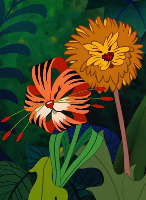 Alice in wonderland. Tiger Lilies meet the Dandelions Painting Ideas, Alice In Wonderland, Canvas Painting, Orange, Canvas, Plants, Flowers, Green, Red