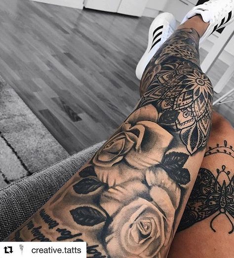 @creative.tatts with @get_repost  Opinions??? - turn on the notifications for daily updates  Tag someone who like the art of tattooing --------------------------------------------- Follow us for more posts @creative.tatts  Also follow @tattsmode  ---------------------------------------------- -@kajsacarolinee . #inkedtattoo #tattooedgirls #tattoo #tattoos #inked #artoftattoos #fitnesstat #tattooedgirl #ink #inkedtattoo #tattooedgirl #tattooslifestyle #bodytattoos #tattooartist #tattooart #tattoo Full Leg Tattoos, Leg Tattoos Women, Dope Tattoos For Women, Leg Sleeve Tattoo, Stylist Tattoos, Thigh Tattoos Women, Tattoo Girls, Dope Tattoos, Piercing Tattoo