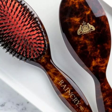 12 Best Boar Bristle Hair Brushes: Mason Pearson & More Pretty Hair Brush, Maison Pearson Brush, Luxury Hair Care Products, Best Hair Brush For Fine Hair, Mason Pearson Brush Aesthetic, Aesthetic Hair Brush, Hair Brush Aesthetic, Hairbrush Aesthetic, Lina Core