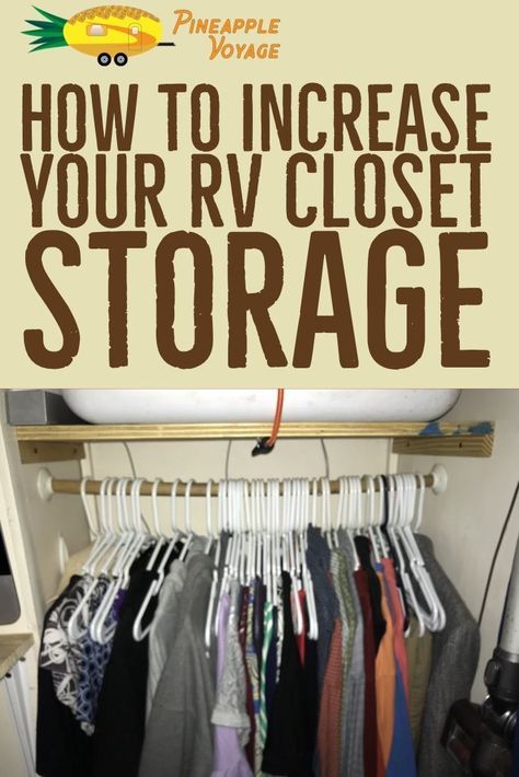 Rv Closet Storage, Rving Ideas Rv Camping, Rv Closet, Rv Storage Organization, More Closet Space, Travel Trailer Organization, Trailer Organization, Camper Organization, Rv Camping Tips