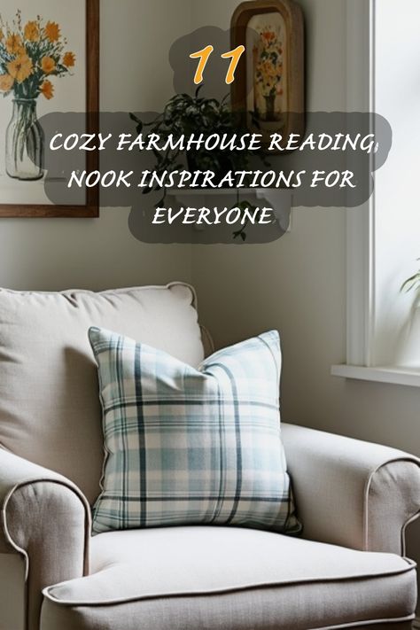 I love creating cozy reading nooks in my home, and this farmhouse-inspired space is perfect for curling up with a good book. The soft colors and comfy textures invite relaxation, making it an ideal spot to escape into a story. Discover how you can transform any corner of your home into a welcoming retreat! Farmhouse Reading Nook Cozy Corner, Farmhouse Reading Nook, Farmhouse Nook, Nook Chair, Japandi Dining Room, Reading Nook Chair, Japandi Dining, Organic Modern Kitchen, Reading Nook Ideas