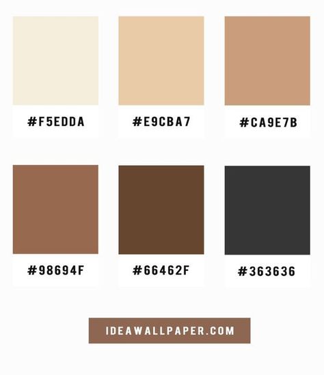 Vanilla Latte Color Palette, Coffee Color Scheme, Vanilla Latte Color, Latte Color Palette, Palette Living Room, Pretty Color Palette, Nude Color Palette, Palette Blue, Color Palette Living Room