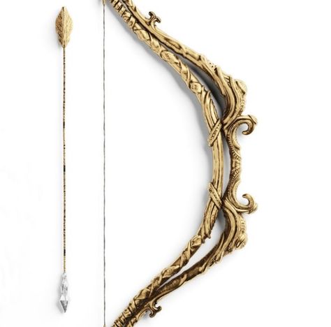 Archery Aesthetic, Lizzie Hearts, Golden Bow, Arrow Art, Pretty Knives, Royal Aesthetic, Bow And Arrow, Bow Arrows, Fire Emblem