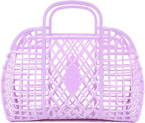 Amazon.com: BABANA Jelly Bags - Reusable Gift Basket - Girls Beach Bag - Toddler, Kids Retro Jelly Purse - Halloween, Bridal Shower, Easter Basket (Small) - Pink Kids Beach Bag, Jelly Bags, Easter Tote Bags, Easter Totes, Girl Gift Baskets, Toddler Purse, Jelly Purse, Valentine Baskets, Toddler Bag