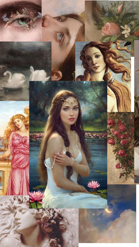 Arquétipo Afrodite ⚡️💗 The Goddess Archetype Aesthetic, Aphrodite Goddess Wallpaper, Aprodithe Art, Afrodita Aesthetic, The Mystic Archetype Aesthetic, Goddess Wallpaper, Mystic Archetype Aesthetic, The Mystic Archetype, Mystic Archetype