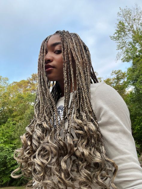 Micro Braids Hairstyles, Short Box Braids Hairstyles, Pretty Braids, Ashy Blonde, Short Box Braids, Goddess Braids Hairstyles, Blonde Braids, Cute Braided Hairstyles, Braids Hairstyles Pictures