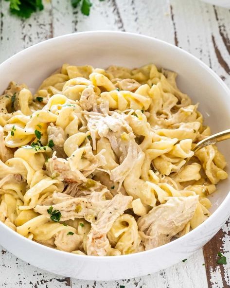 Instant Pot Creamy Ranch Chicken - Jo Cooks Chicken And Egg Noodles Recipe Stovetop, Chicken And Noodles Stove Top, Homemade Chicken And Noodles, Easy Chicken And Noodles, Chicken And Noodles Recipe, Creamy Ranch Chicken, Egg Noodle Recipes, Chicken And Noodles, Homemade Egg Noodles