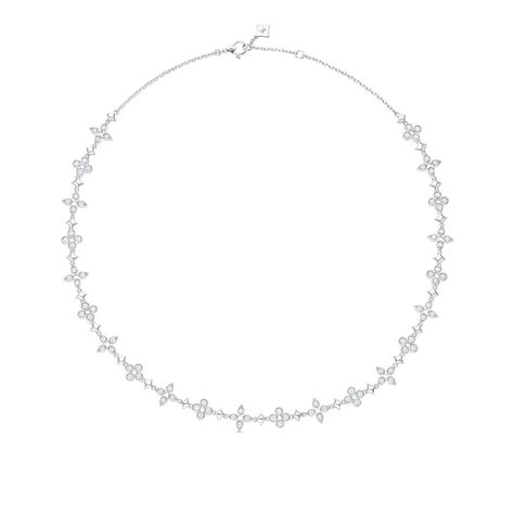 Dentelle One Row Necklace, White Gold And Diamonds - Jewellery & Timepieces | LOUIS VUITTON Louis Vuitton Necklace, Expensive Items, Necklace White Gold, Louis Vuitton Store, Diamonds Jewelry, Louis Vuitton Jewelry, Rings Jewelry Fashion, Airport Fashion, Silver Jewelry Fashion