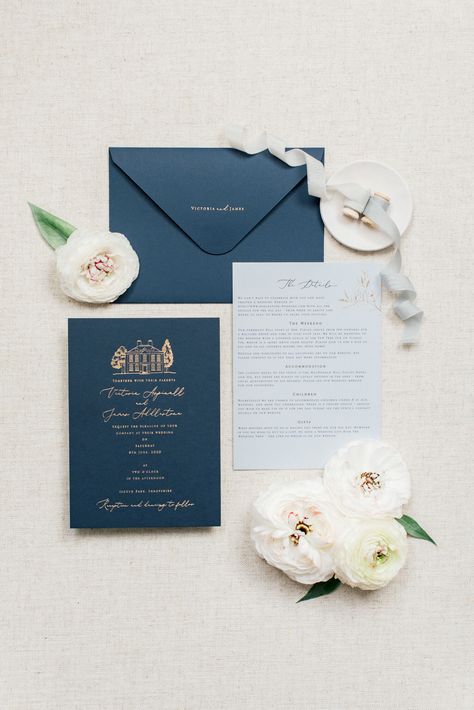 Wedding Invitation Blue And Gold, Wedding Stationery Photography, Wedding Invitations Navy, Pearl Wedding Invitations, Wedding Invitation Blue, Blue Wedding Stationery, Navy Wedding Invitation, Wedding Organiser, Pale Blue Wedding