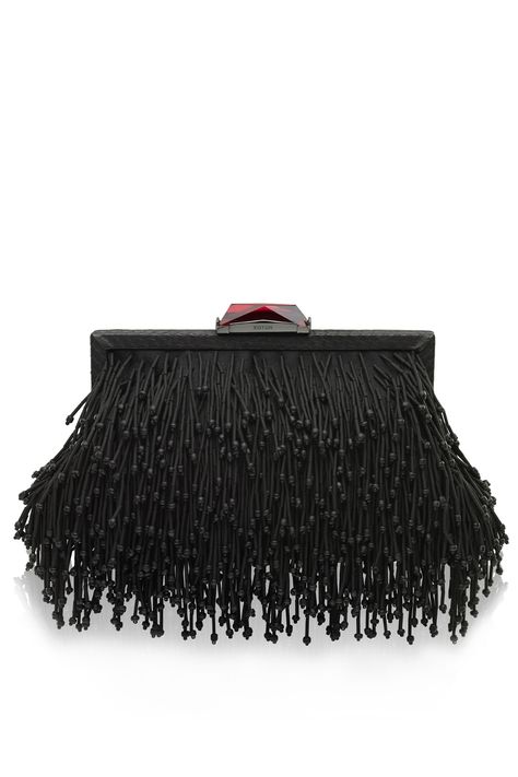 Fino Fringed Clutch by Kotur for $125 | Rent The Runway Fringe Clutch, Fringe Handbags, Cute Sewing Projects, Womens Designer Bags, Fringe Purse, Swag Bag, Frame Bag, Evening Handbag, Rent The Runway