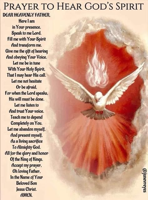 Prayer To Holy Spirit, Holy Spirit Prayer, Prayers To God, Warfare Prayers, Deliverance Prayers, Spiritual Warfare Prayers, Novena Prayers, Angel Signs, Spiritual Prayers