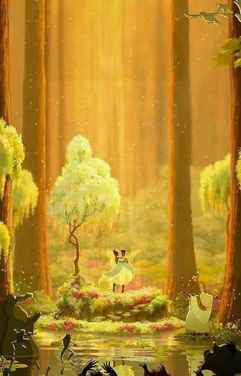 Tiana And Naveen, Frog Wallpaper, Images Disney, Disney Background, Princess Wallpaper, Disney Phone Wallpaper, Film Disney, Princess And The Frog, Disney Princess Wallpaper