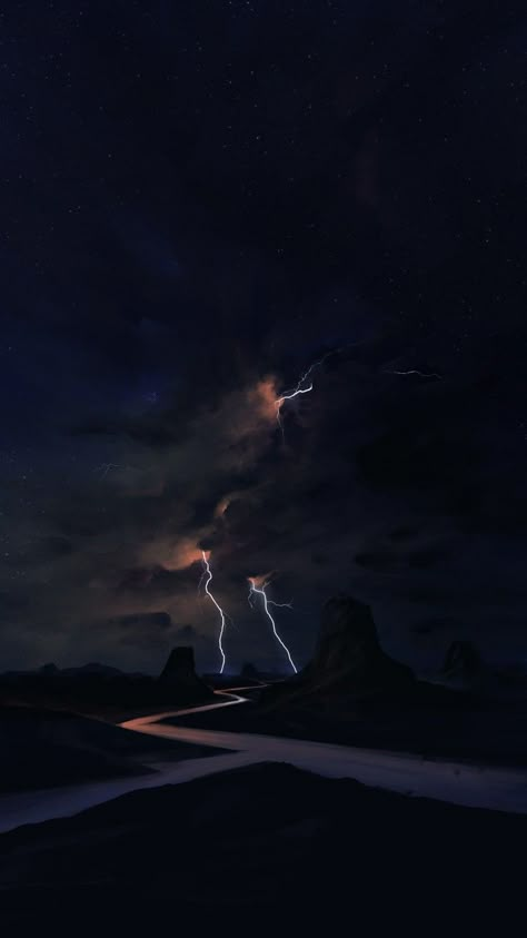 Cer Nocturn, Lightning Photography, Nature Iphone Wallpaper, Most Beautiful Wallpaper, Background Hd Wallpaper, Fantasy City, Lightning Strikes, Wallpaper Collection, Landscape Wallpaper