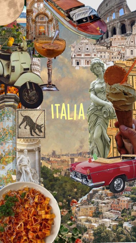 Summer Abroad, Italy Vibes, Moving To Italy, Magazine Collage, Travel Inspiration Destinations, Living In Italy, Italy Aesthetic, Europe Summer, I Want To Travel