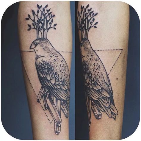 Hawk Tattoo, Sparrowhawk, Crystal Tree, Birmingham Alabama, Tattoo Work, Dreamcatcher Tattoo, Tattoo Artist, Black Tattoos, I Tattoo