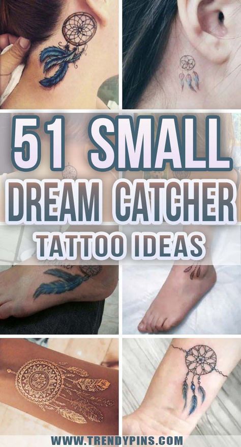 Small Dream Catcher Tattoo Behind Ear, Dream Catcher Designs Tattoo, Tattoo Ideas Dream Catcher Unique, Small Dream Catcher Tattoos For Women, Black And White Dream Catcher Tattoo, Small Tattoos Dream Catcher, Mother Daughter Dream Catcher Tattoo, Tiny Chain Tattoo, Easy Dream Catcher Tattoo