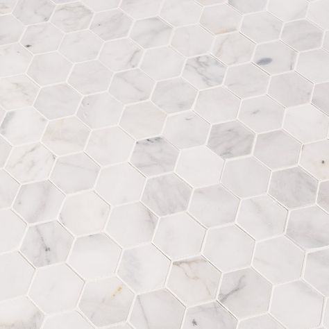 White Mosaic Tiles, Marble Subway Tiles, Honed Marble, Porcelain Mosaic Tile, Marble Mosaic Tiles, Hexagon Tiles, Accent Tile, Backsplash Tile, Marble Floor