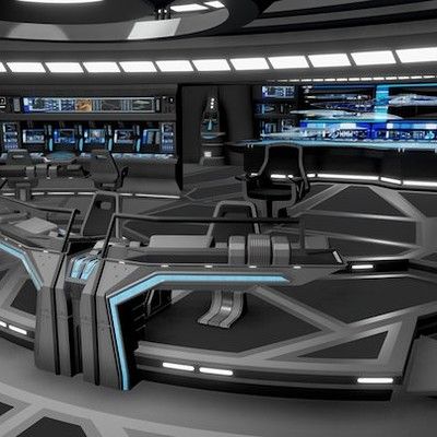 Sci Fi Meeting Room, Star Trek Interior Design, Star Trek Interior, Uss Vengeance, Star Trek Aesthetic, Starship Bridge, Starship Interior, Star Trek Decor, Star Trek Theurgy