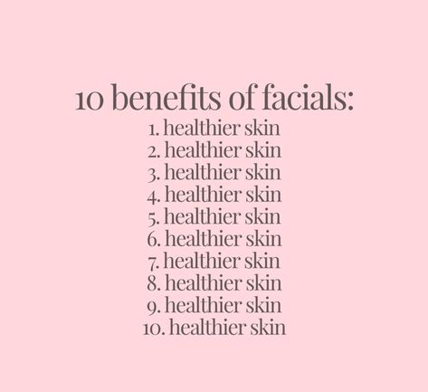 Facial Friday Quotes, Enzyme Facial Benefits, Summer Facial Specials, Benefits Of Monthly Facials, Facial Quotes Skincare, Esthetician Aesthetic Wallpaper, Esthetician Content Ideas, Esthetician Illustration, Benefits Of Facials