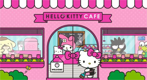 Hello Kitty Restaurant, Hello Kitty Theme Party, Carnival Birthday Party Theme, Kawaii App, Hello Kitty Printables, Hello Kitty Birthday Party, Wallpaper Seamless, Kitty Cafe, Charmmy Kitty