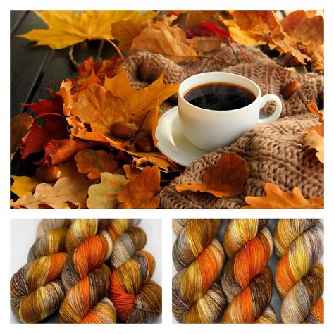 Last Chance!!! I Love Fall Most Of All! https://arcanefibreworks.ca/products/i-love-fall-most-of-all Yarn Color Combinations, Rigid Heddle Weaving, I Love Fall, 400m, Love Fall, Fragrant Flowers, Soft And Gentle, Worsted Weight, Hand Dyed Yarn